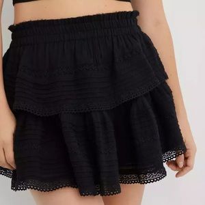 Aerie Rock n Ruffle Mini Skirt